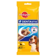 Närimispulk PEDIGREE Dentastix keskmist kasvu koertele, 3 tk pakis, 77g