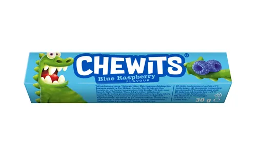 Konfektes košļāj.Chewits blue rasberry 30g
