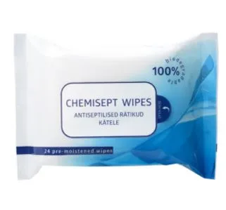 Niisked antiseptilised rätikud 30tk, CHEMISEPT WIPES N24, Chemi-Pharm