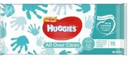 Niisked salvrätikud All Over Clear, HUGGIES, 56tk
