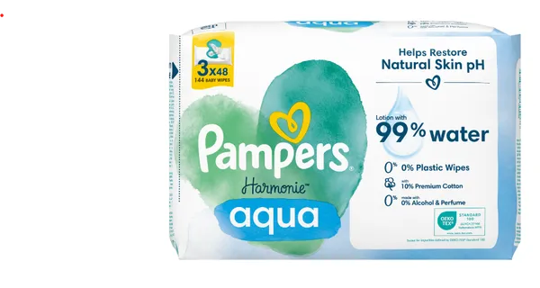 Niisked salvrätikud PAMPERS Harmonie PF, 3x48tk