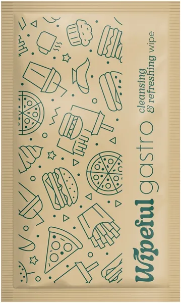 Niisked salvrätikud WIPEFUL Gastro Kraft, 6x10cm, 1000tk