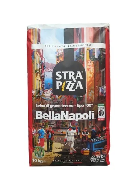Itaalia pitsajahu "BellaNapoli Rossa", STRAPIZZA, nisujahust, T-00, 10kg