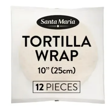 Tortilla SANTA MARIA, 10" (25 cm), 12 tk, 750 g