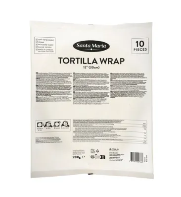 Tortilla SANTA MARIA, 12" (30 cm), 12 tk, 900 g