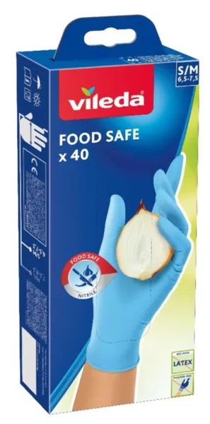 Nitriilkindad Food Safe M/L 40tk, VILEDA, 40 tk