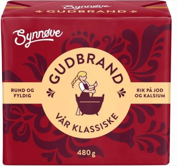 Norra pruun juust SYNNOVE, Gudbrand, lehma-ja kitsepiimast, 29% rasva, 480g