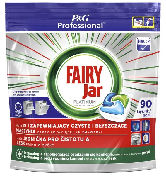 Nõudepesumasina kapslid FAIRY Professional Platinum, 90tk