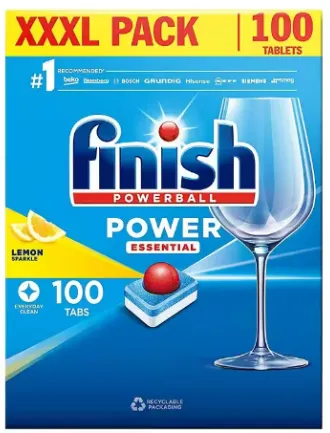 Nõudepesumasina tabletid FINISH Power Ball Lemon 100tk