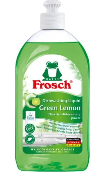 Trauku mazgāšanas līdzeklis FROSCH Green Lemon, 500ml