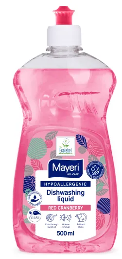 Nõudepesuvahend MAYERI All-Care Red Cranberry hüpoallergeenne, 500ml