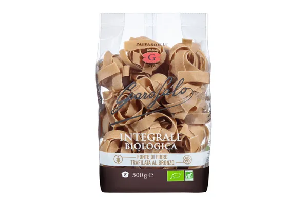 Ökoloogiline täistera durum-nisujahust pasta GAROFALO, Pappardelle, 500 g, IT-BIO-009