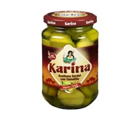 Oliivid KARINA, Queen, rohelised, tšillipipraga, 370ml/150g