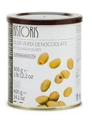 Oliivid RISTORIS Rohelised, kivideta, 800g/400g