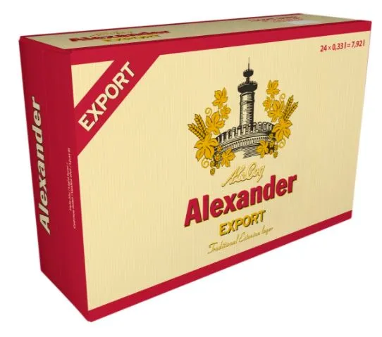Õlu ALEXANDER, Export, 5,2%, 24x330ml, , purk, kohver, R14/94980/37