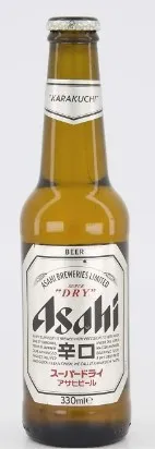 Õlu ASAHI, Super Dry 5%vol,0,33L, klaaspudel, R25/198403/37