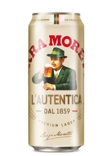 Õlu BIRRA MORETTI 4,6%vol, 0,5L, purk, R24/186442/37