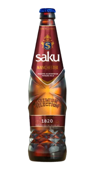 Õlu SAKU Manchester, 4,2%vol, 0,5L,R24/186815/37, pudel