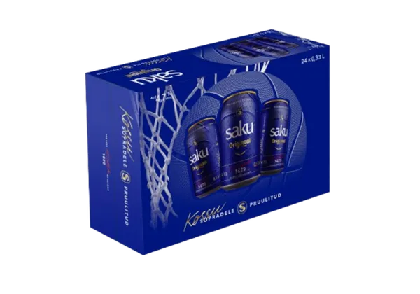 Õlu SAKU Originaal kohver MP24, 4,7%vol, 7,92L, R24/186816/37