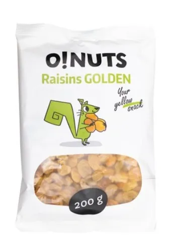 Zelta rozīnes O!NUTS, 200 g