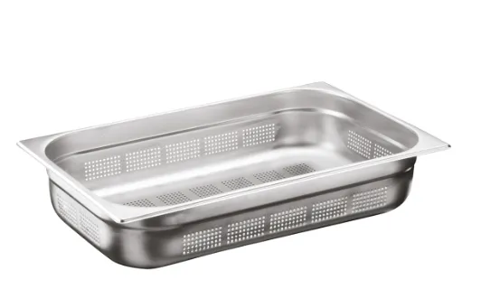 OZTI Toiduanum GN 1/1, perforeeritud, roostevaba teras, 530 x 325 mm, sügavus 65 mm