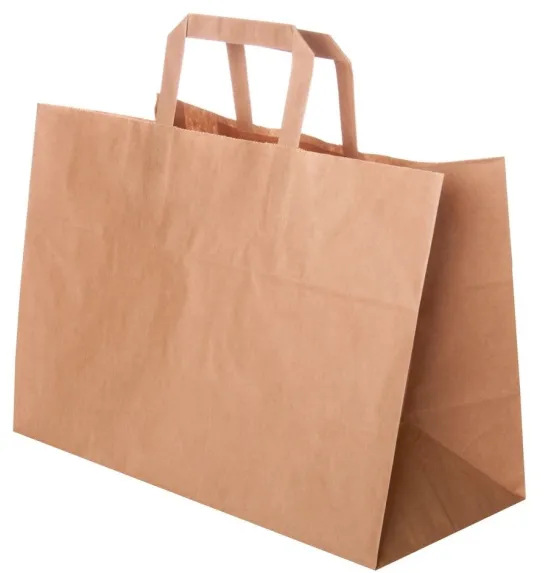 Paberkott 35 + 17 x 24 cm, lamedate pabersangadega,  90g/m2, 17L, pruun, tk