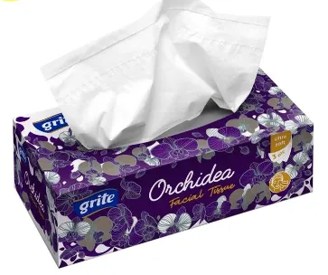 Pabersalvrätikud karbis GRITE Orchidea 3-kihil 100tk