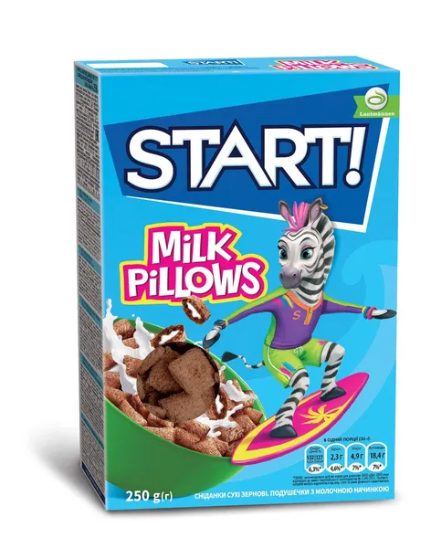 Padjakesed piimatäidisega, START, 250 g