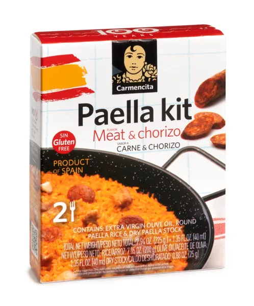 Paeljas komplekts CARMENCITA, ar gaļas un chorizo garšu, 265g