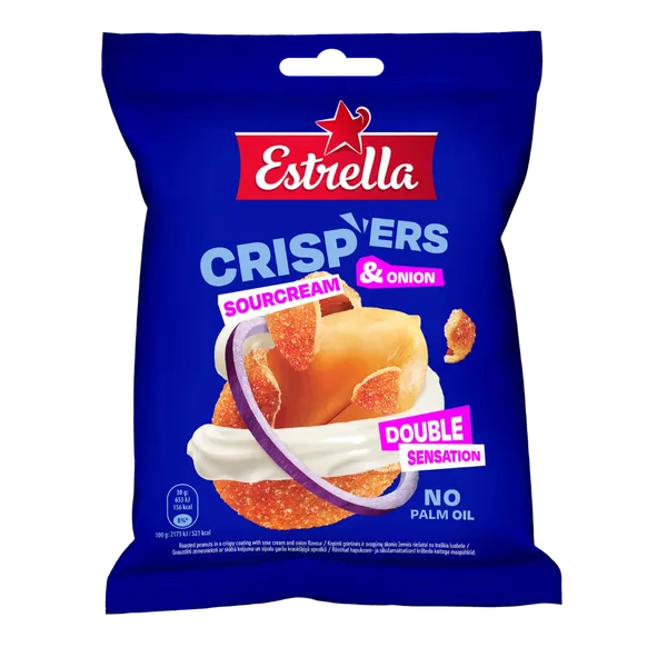 Pähklid ESTRELLA Crispers hapukoor&sibul 140g