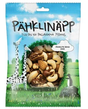 Pähklite segu, PÄHKLINÄPP, 200 g