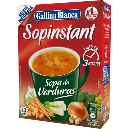 Dārzeņu krēmzupa ar grauzdiņiem 51g, Gallina Blanca