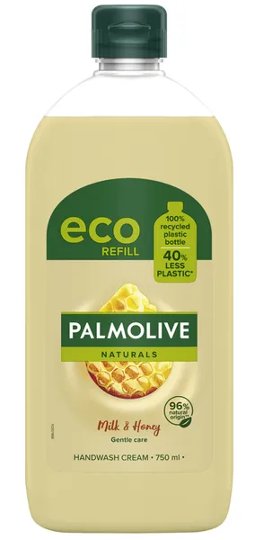 PALMOLIVE Vedelseep Naturals Milk & honey, täitepakend 750ml