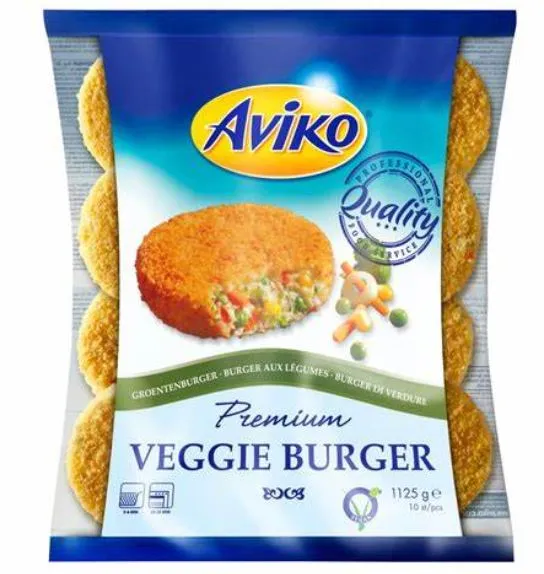 Saldēti burgeri Veggie Burger 10 gab., Aviko, 1,125kg