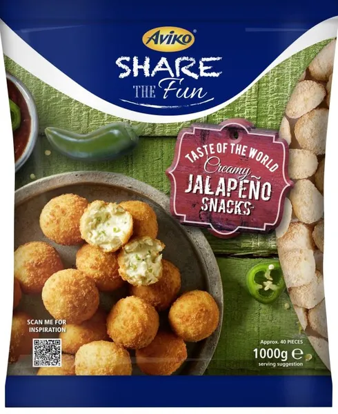 Paneeritud jalapenopallid AVIKO külmutatud 40tk/1kg
