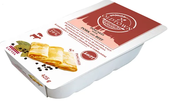 Pannkoogid sea- ja veiseliha täidisega OLDTOWN RECIPES 425g