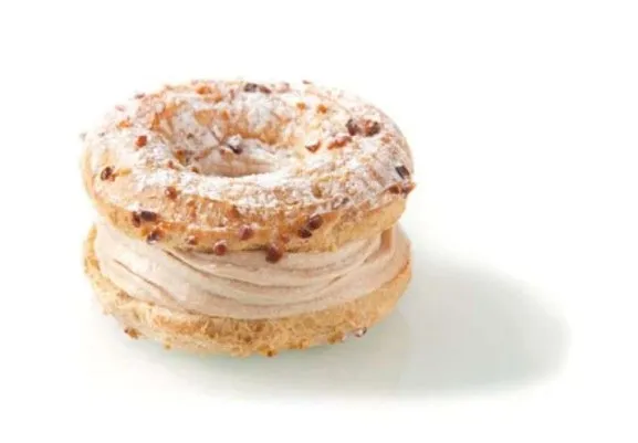 Paris-Bresti kook DELIFRANCE, pralineekreemiga ja mandlitükkidega, külmutatud, 80g x 33tk