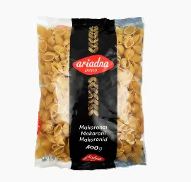 Pasta ARIADNA Conchiglie rigate, nisujahust, 400g
