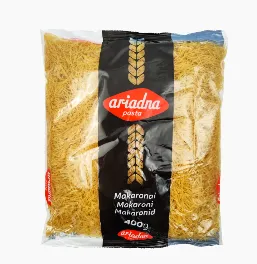 Pasta ARIADNA, Vermicelli, nisujahust, 400g (pikad niitnuudlid)