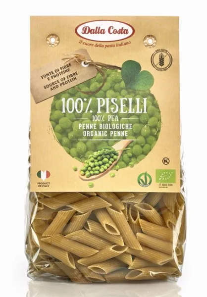Zirņu makaroni DALLA COSTA BIO Penne, 250g