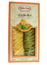 Pasta DALLA COSTA Tagliolini munaga, värviline, spinatiga, durum, 250g