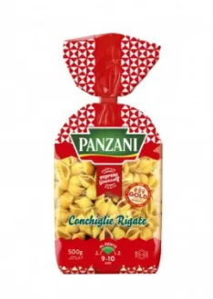 Pasta PANZANI, Conchiglie Rigate, durum, 500g