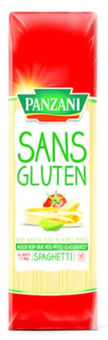 Pasta PANZANI, Spagetid, gluteenivaba, riisi- ? maisijahust, 500g