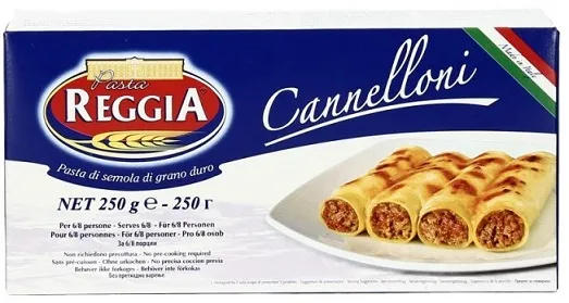 Pasta PASTA REGGIA, Cannelloni (suured torud), durum, 250g