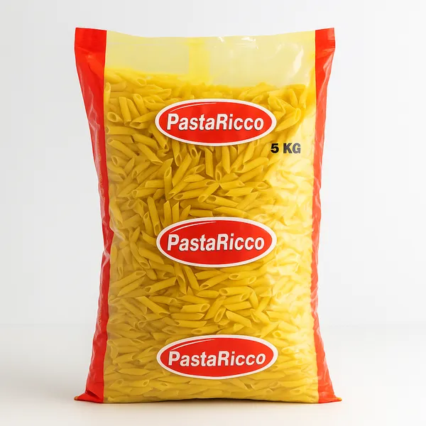 Pasta PASTA RICCO, Penne Rigate, durum, 5kg