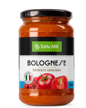 Bolognese pastakaste hakklihaga,TARTU MILL, 340 g