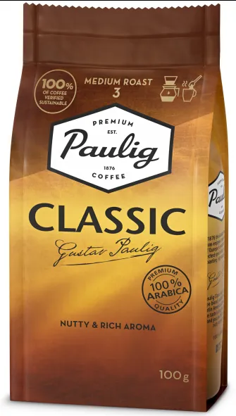 PAULIG CLASSIC Filtrikohv 100 g, 100% Araabika