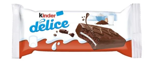 Pehme kakaokeeks KINDER, Delice, piimakreemitäidisega, 42 g