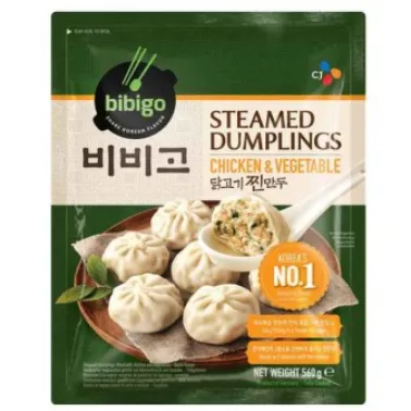 Pelmeenid BIBIGO, Gyoza, kana ja köögiviljadega, külmutatud, 560g