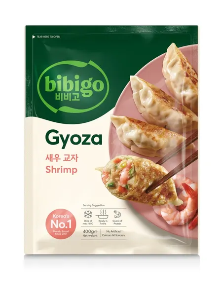 Pelmeenid BIBIGO, Gyoza, krevettide ja köögiviljade täidisega, külmutatud, 400g